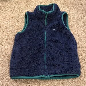 Vineyard Vines Navy and Green Kids Vest